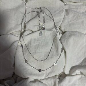 Free People Everlasting Light Double Layer Floral Necklace